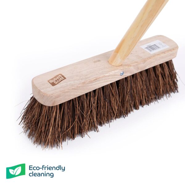 11.5" Flat Wooden Broom & 47" Handle - Commercial Cleaning Machines Ltd