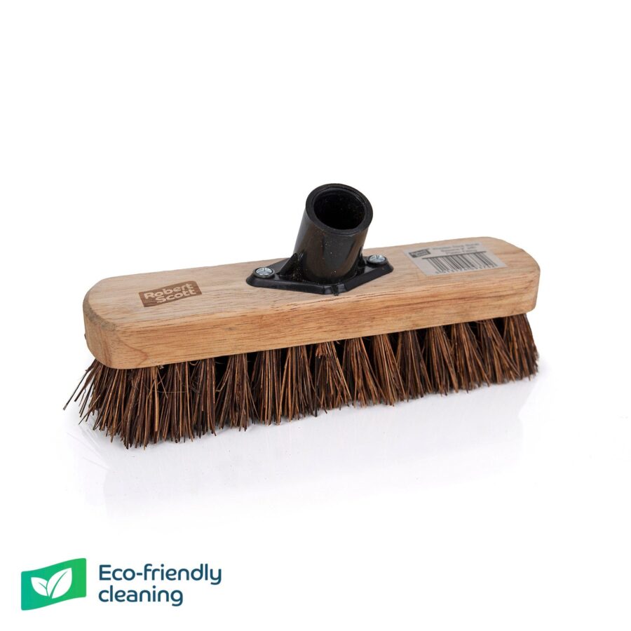 9" Wooden Deck Scrub Stiff & Plastic Socket - Box of 12