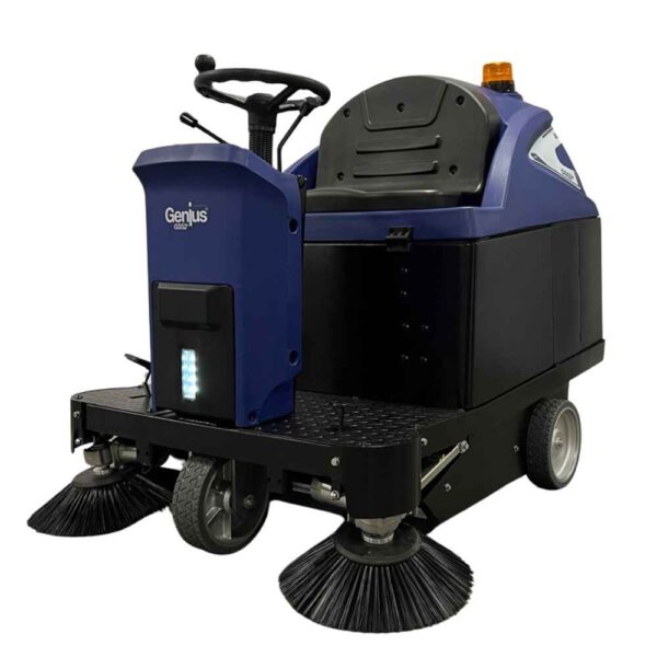 Genius GS52B Pro Ride On 52" Battery Powered Sweeper - 100ltr - Commercial Cleaning Machines Ltd