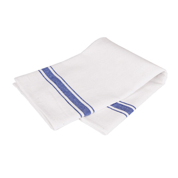 Glass Cloth Blue & White Wide Stripe - Commercial Cleaning Machines Ltd