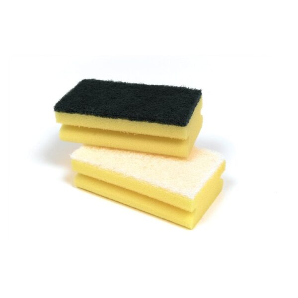 Green Finger Gripped Sponge Scourer - Box of 500 - Commercial Cleaning Machines Ltd