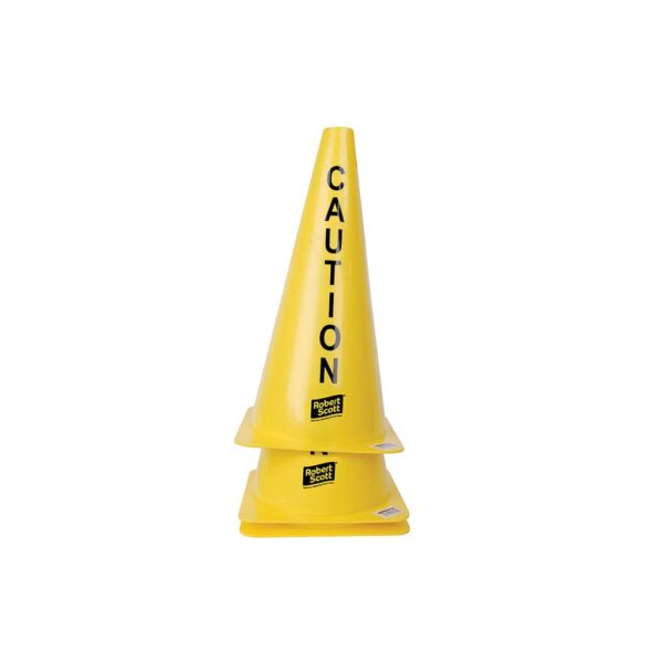Stackable Caution Cone - Box of 10 - Commercial Cleaning Machines Ltd