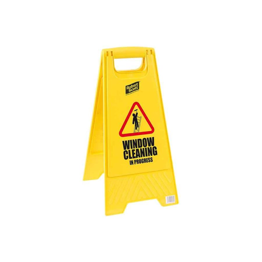 Window Cleaning Standard Safety Floor Sign - Box of 5